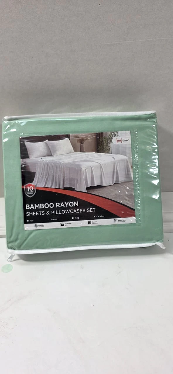 Home Time Bamboo Rayon Sheets & Pillowcases Set - photo 3