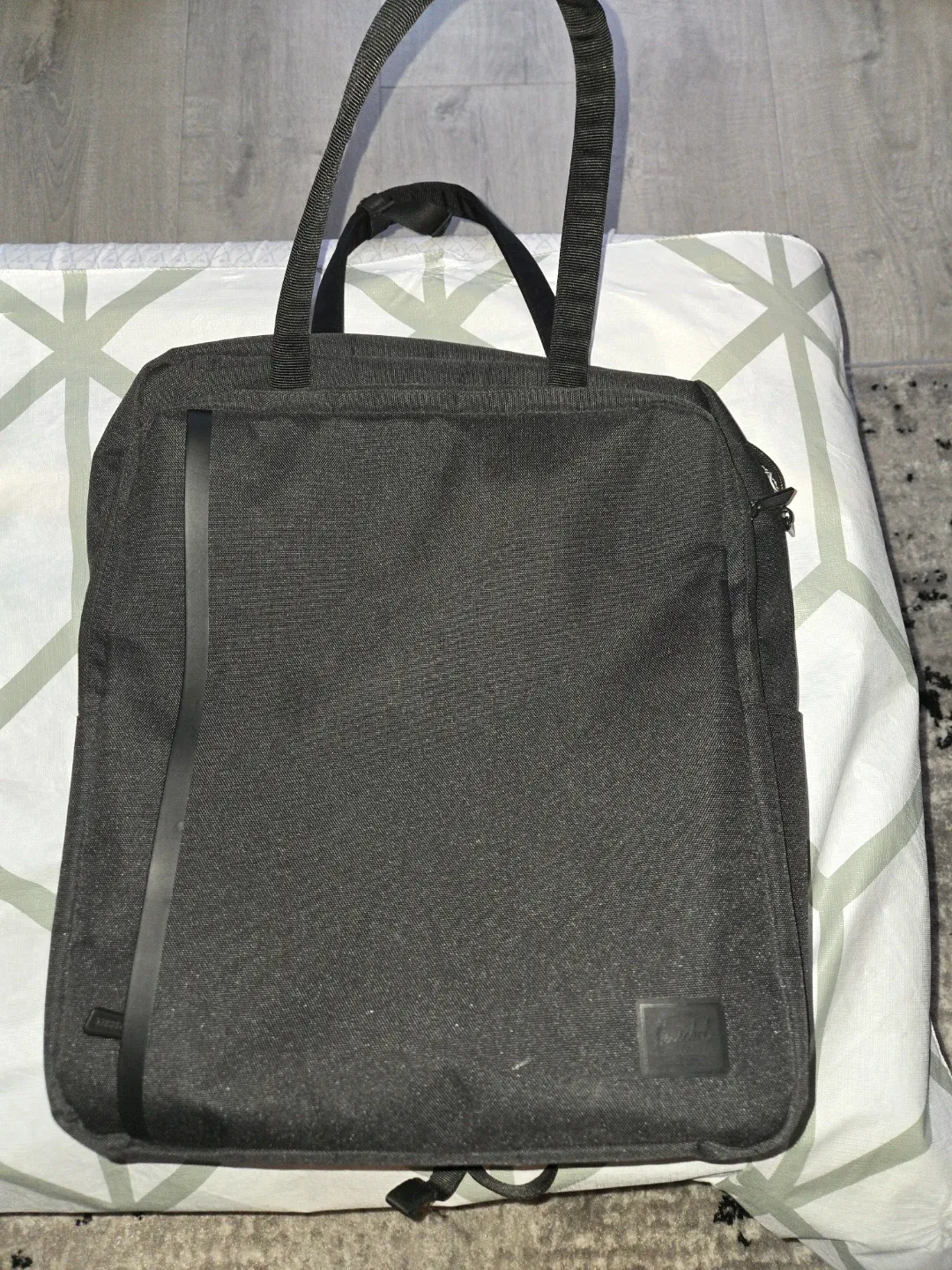 Herschel Black Backpack Tote image indicator(2)