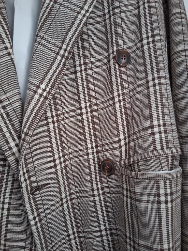 Long plaid blazer image indicator(3)