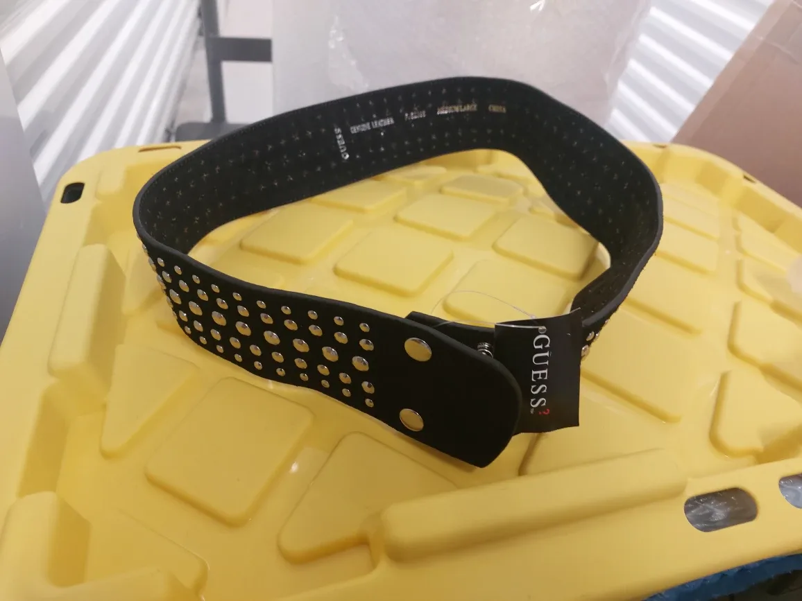 Guess Black Studded Belt - Medium/Large