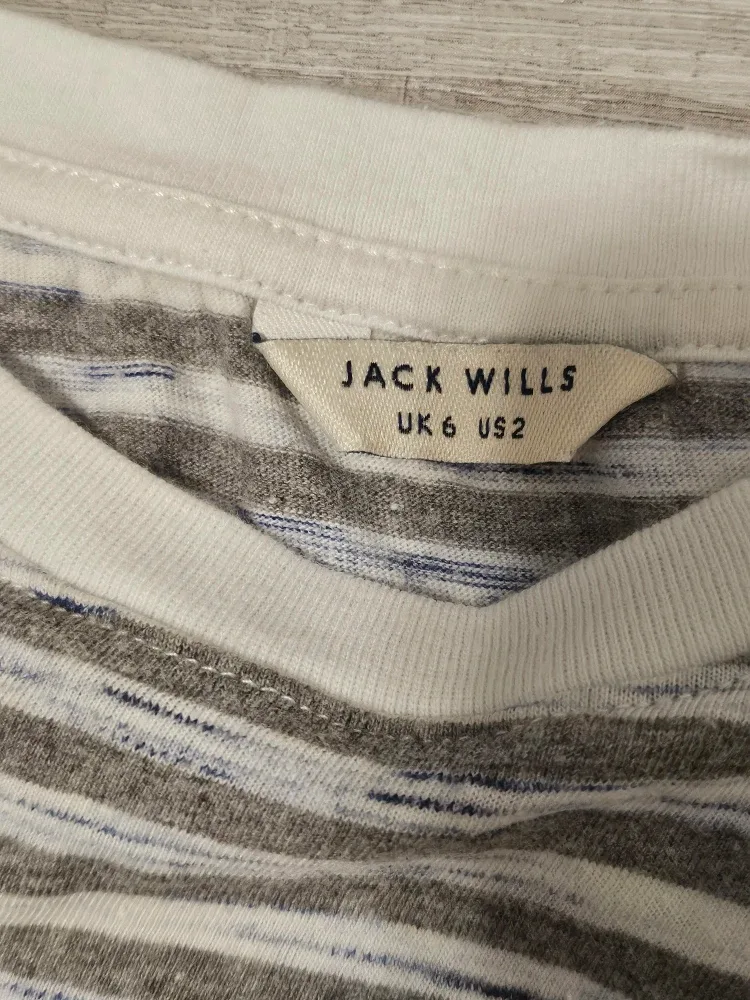 Jack Wills Striped T-Shirt - Size US 2 image indicator(2)