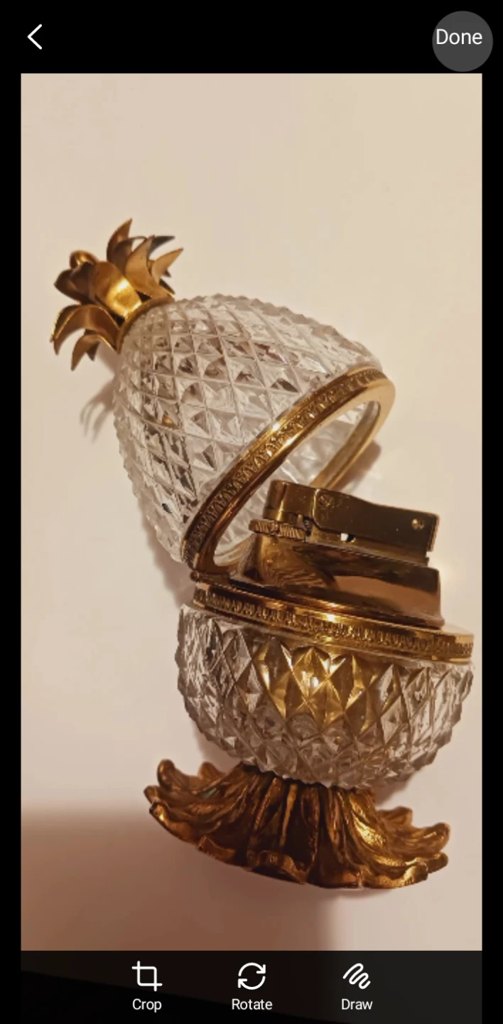 French Depose French Cut Crystal Pineapple Lighter - photo 4