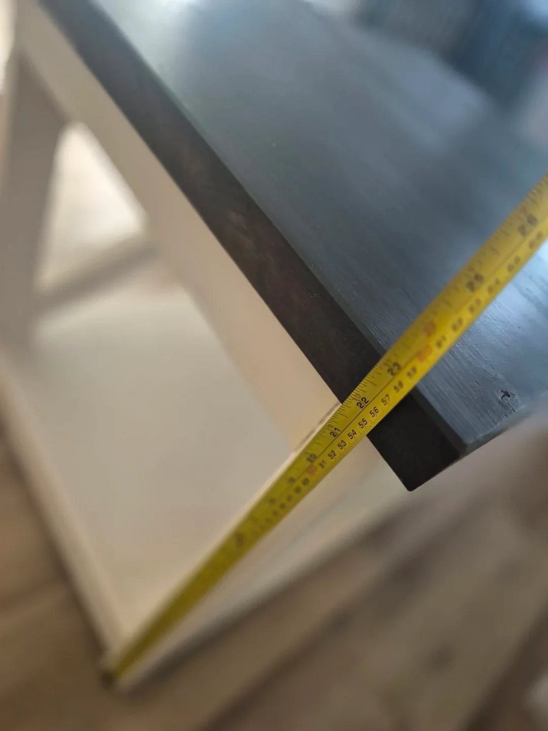 Custom Black & White Farmhouse Style End Table image indicator(8)