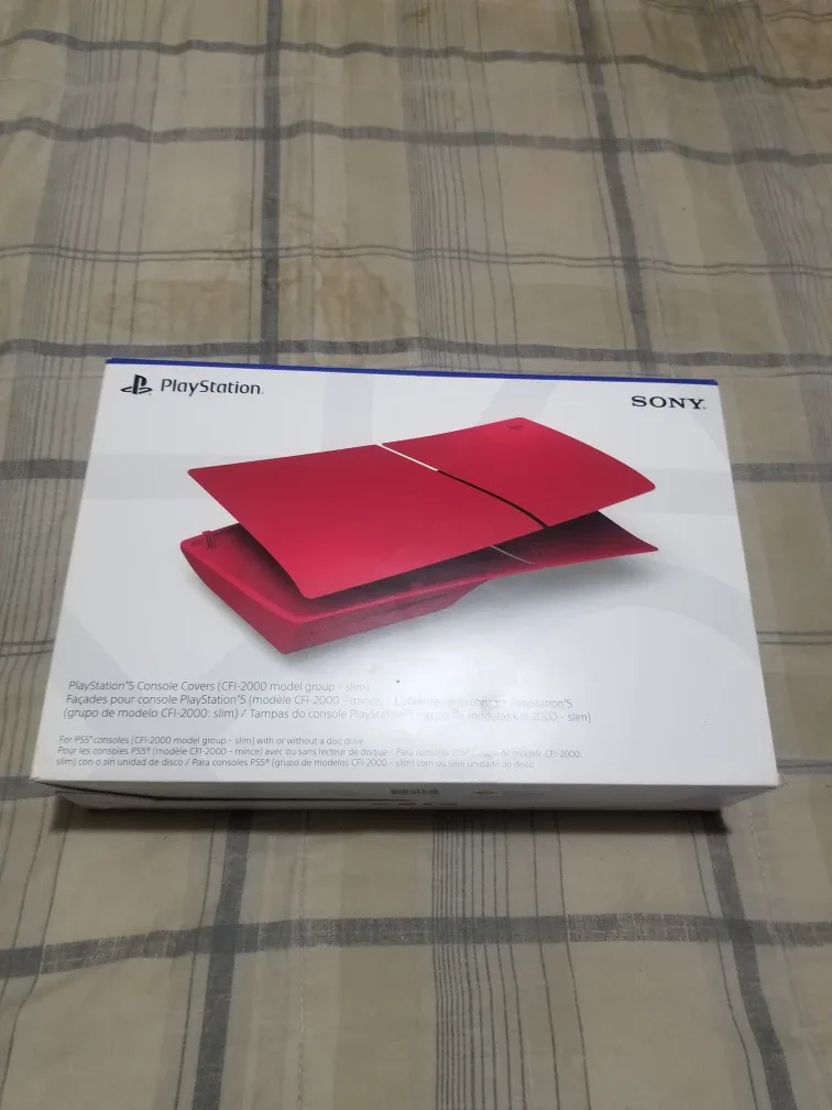 Deep Red PS5 Slim Disc Covers