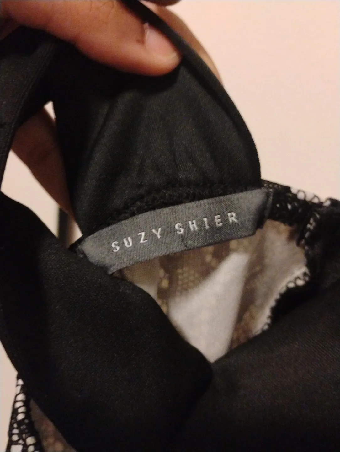 Suzy Shier Black Lace Dress - Size S image indicator(2)