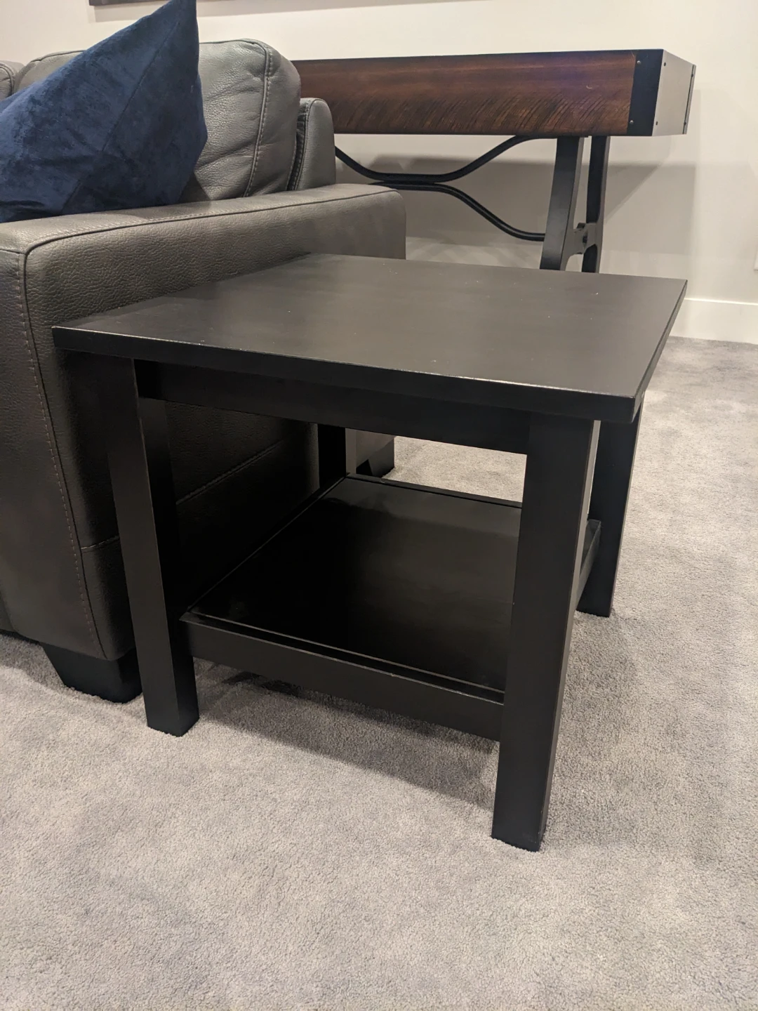 Ikea Hemnes Black Side Table