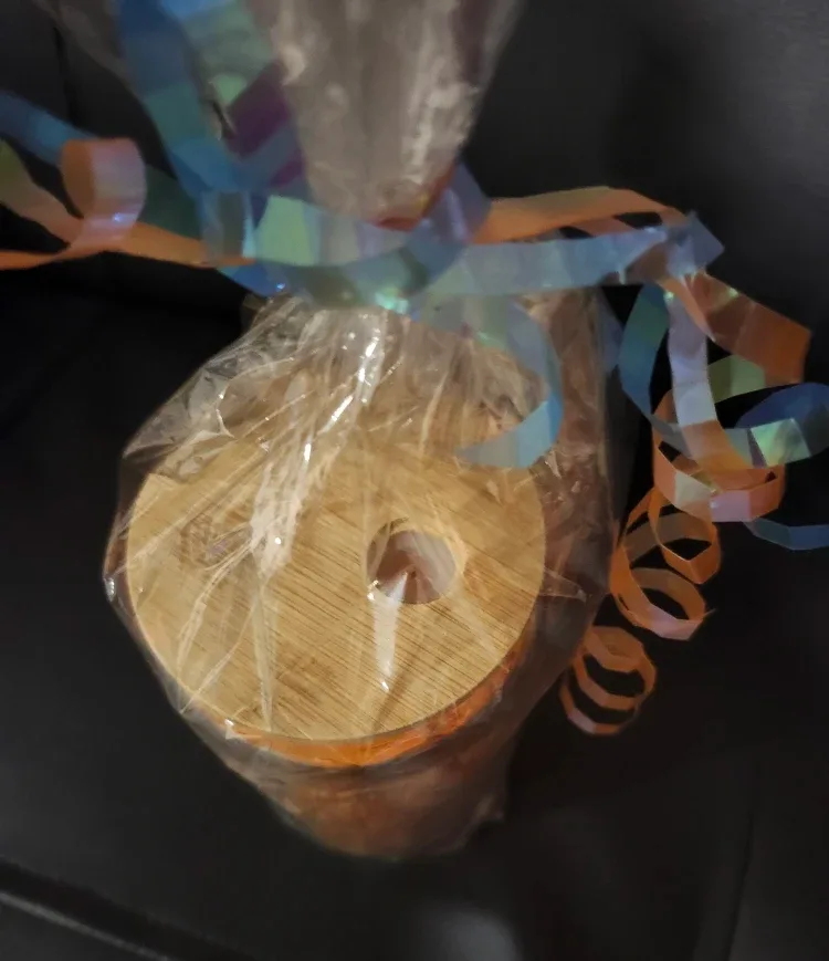 NEW Glass Tumbler with Bamboo Lid and Straw image indicator(6)