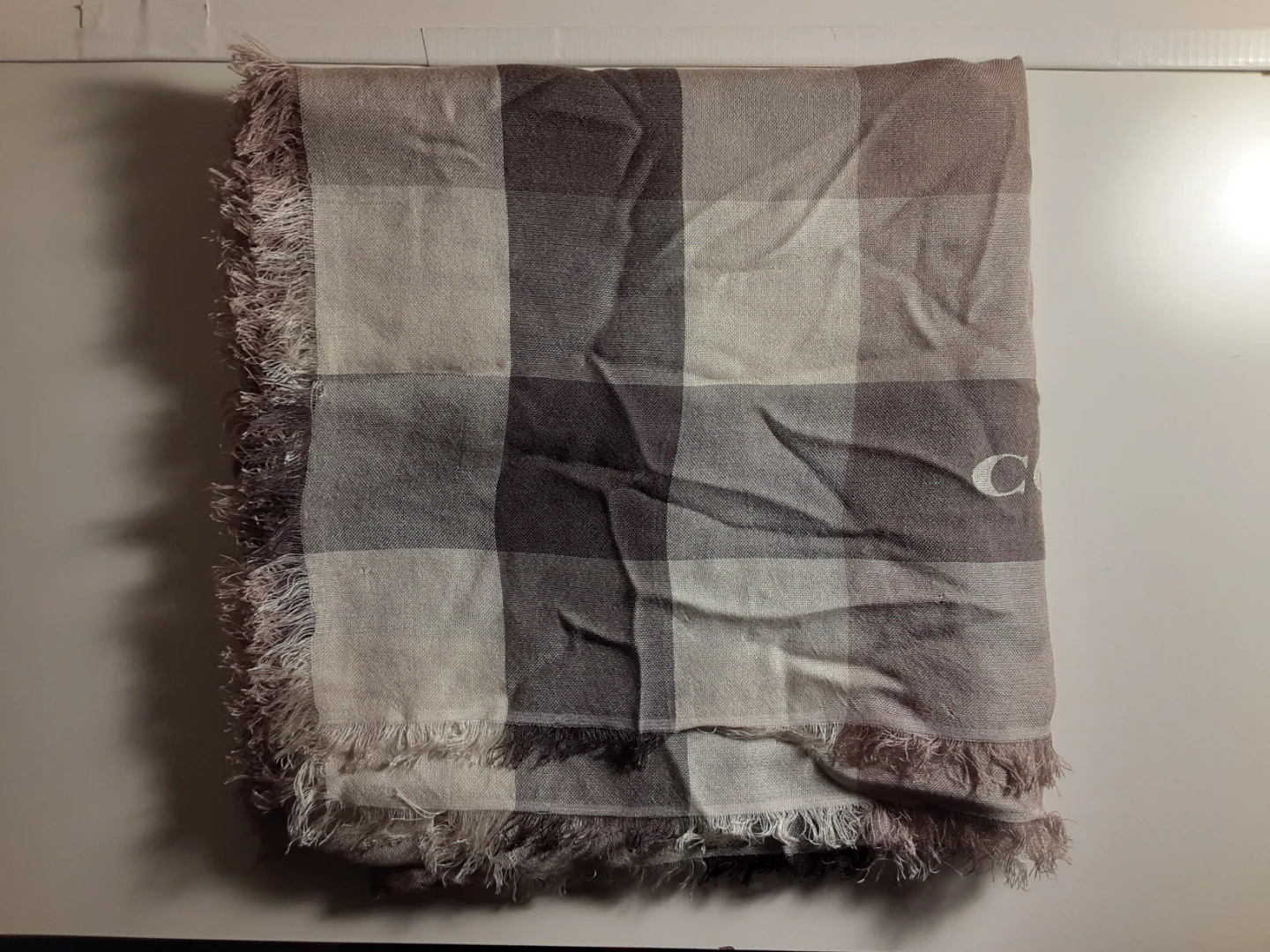 (-) Coach - Square Plaid Scarf | S: 44"x44"(-) - photo 2
