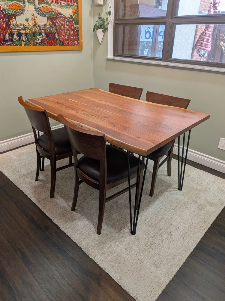 Structube Live Edge wood dining table