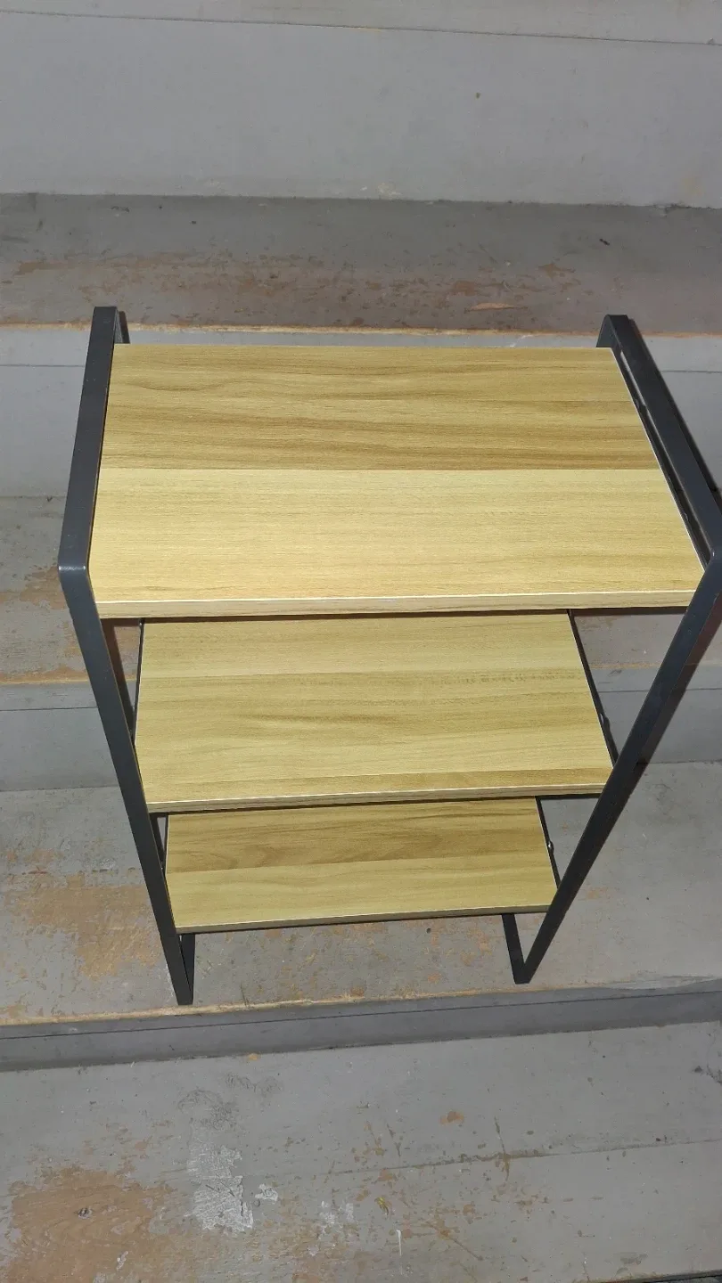 3-Tier Shelf - Wood & Metal Frame 8x12x21" image indicator(5)