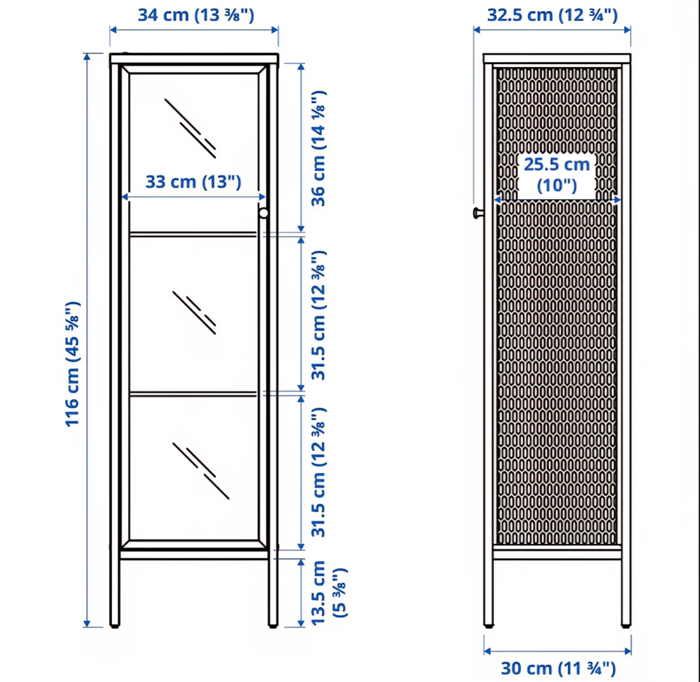 IKEA  Glass Door Cabinet - White - photo 5