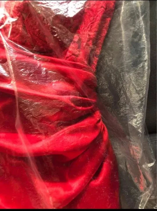 Red Satin Dress image indicator(7)