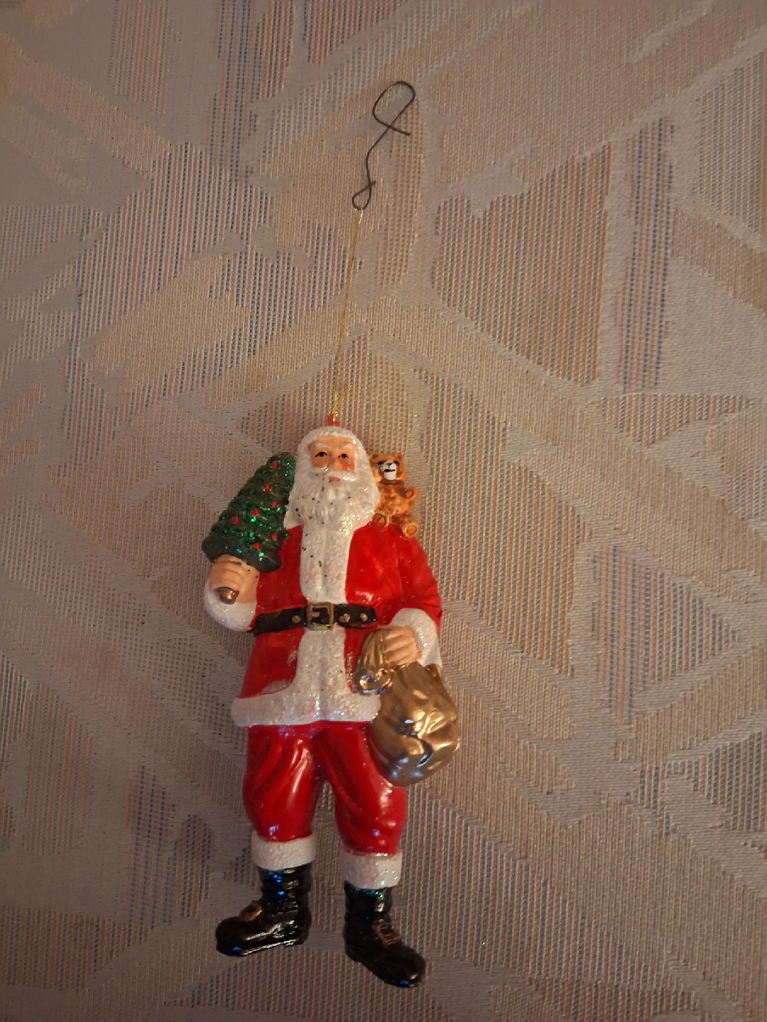 Santa Claus plastic ornament