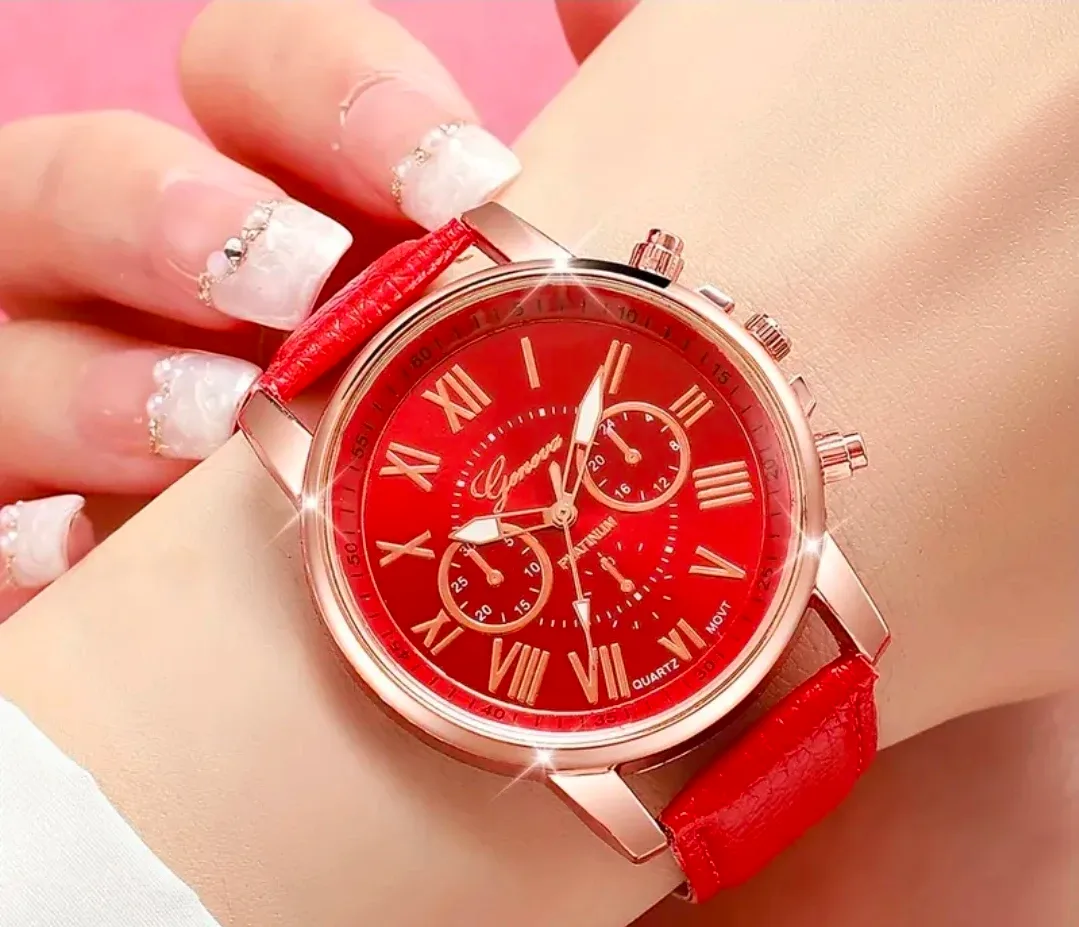 Geneva Platinum Quartz Watch image indicator(3)