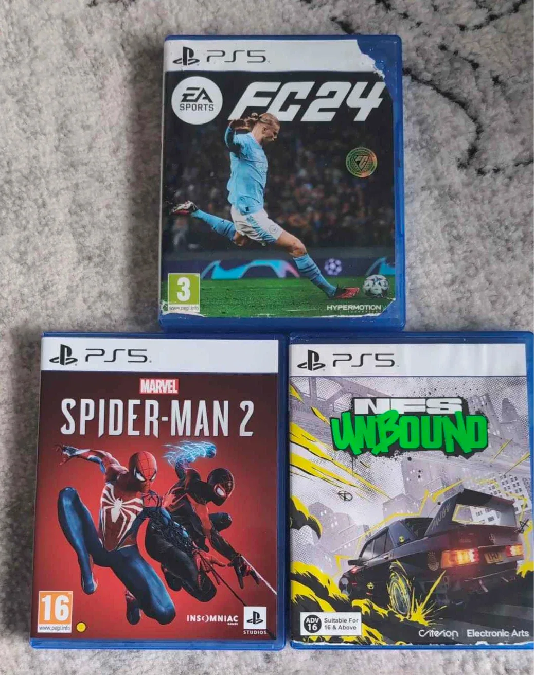 PS5 Games: FC24, Spider-Man 2, NFS Unbound