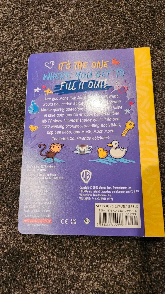 Friends Quiz Book & Tumbler image indicator(4)