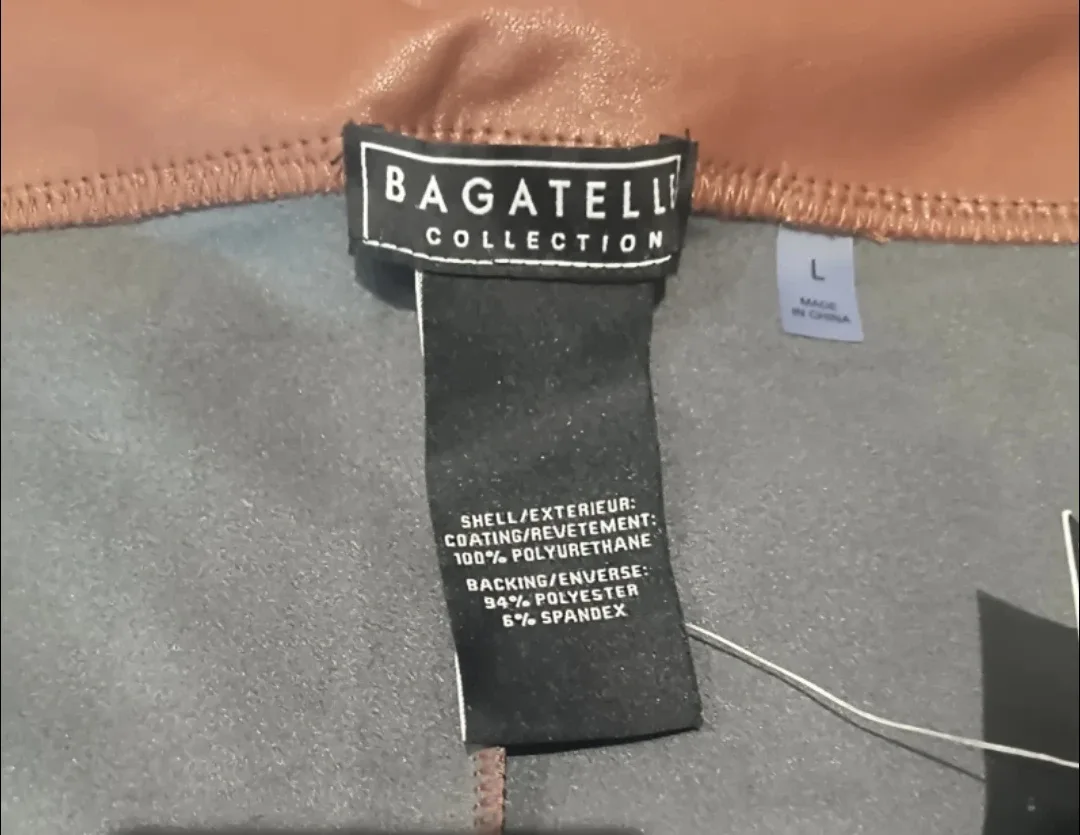 Bagatelle Collection Faux Leather Pants - Size L image indicator(4)