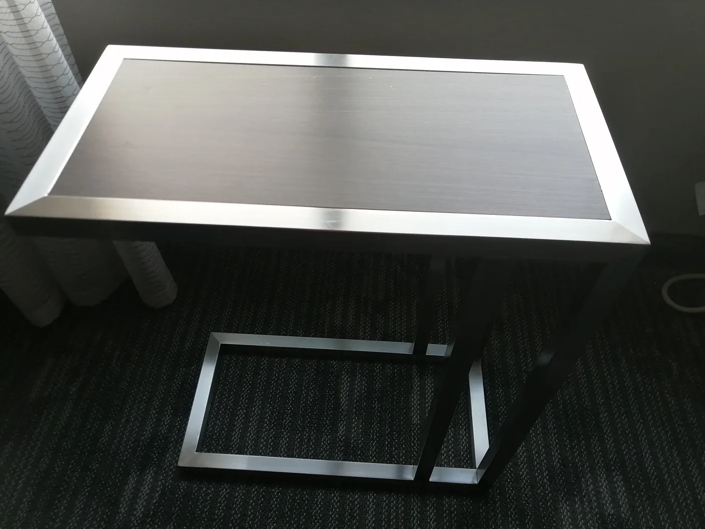 Side Table with Metal Frame