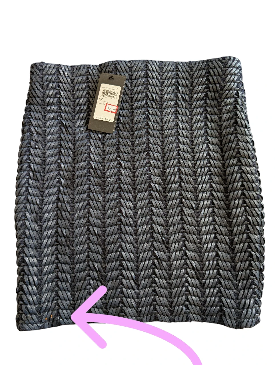 Guess Woven Mini Skirt in Navy color - Size Small - photo 2