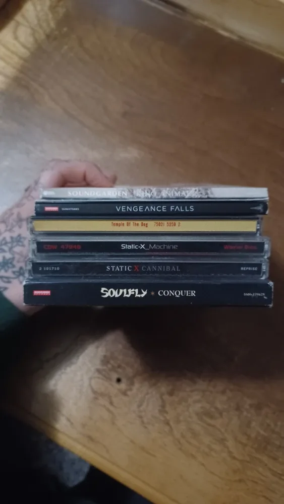 Soundgarden, Static-X, Soulfly, Temple of the Dog CDs