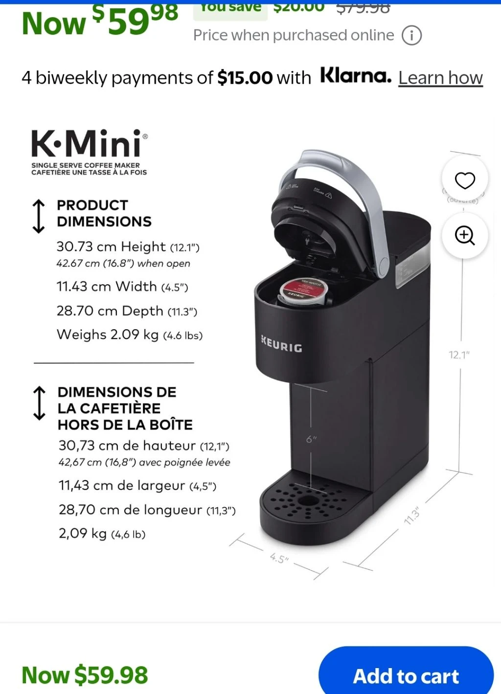 (New)Keurig K-Mini Single Serve Coffee Maker with 2 mugs - photo 2