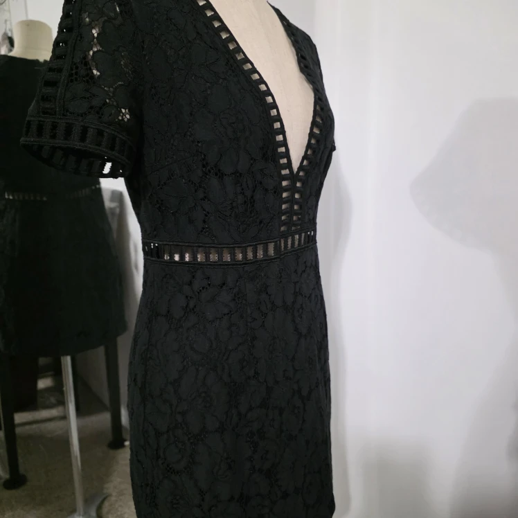 Lace Mini Dress - Black - photo 4