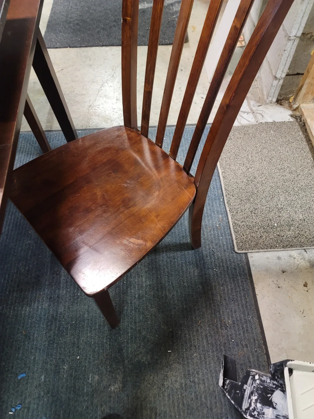 Solid Wood Dining Table with Four Chairs image indicator(4)