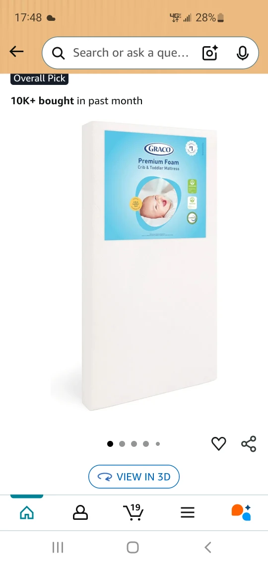 Graco Premium Foam Crib & Toddler Mattress