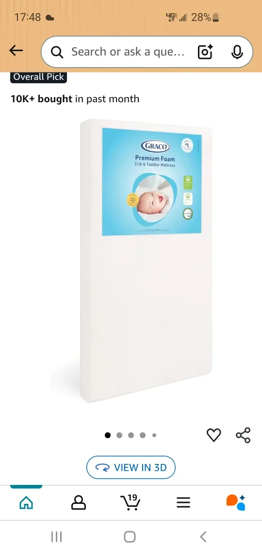 Graco Premium Foam Crib & Toddler Mattress