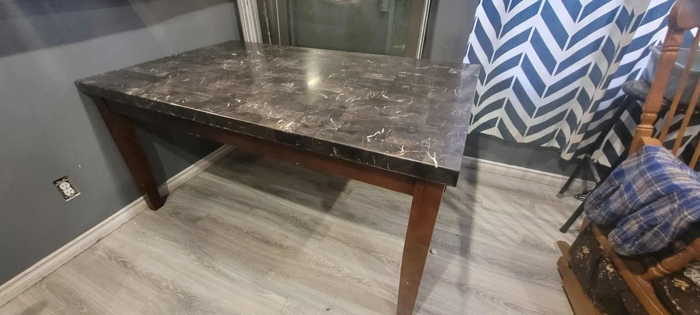 Marble Top Dining Table - 36" x 64" image indicator(2)