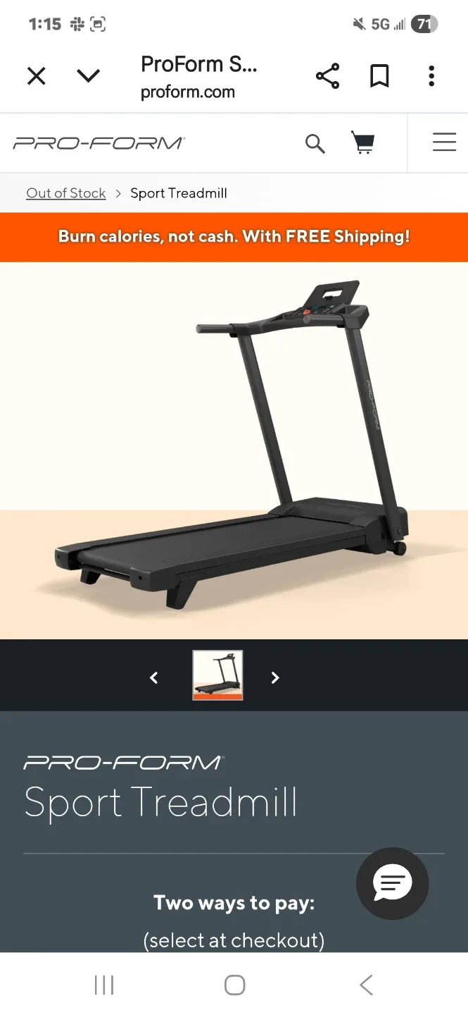 Pro-Form Treadmill