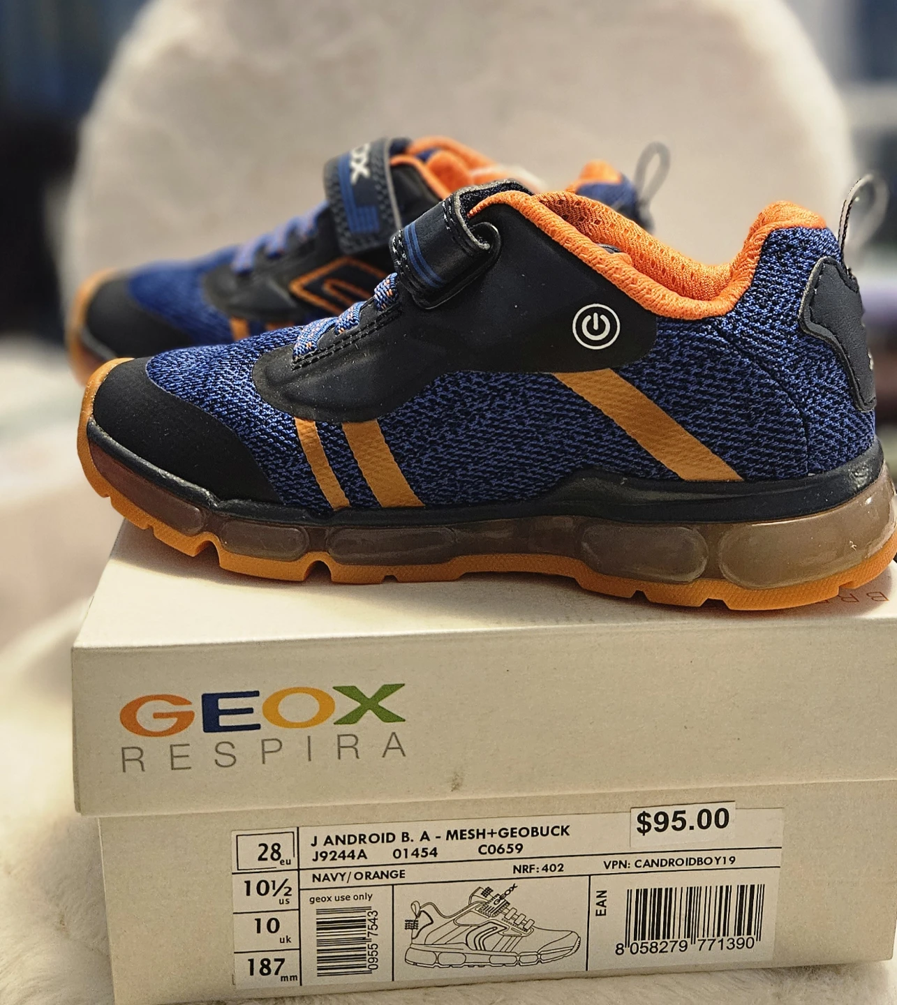 Geox Kids Android B. A-Mesh+Geobuck Size 10.5 US - photo 3
