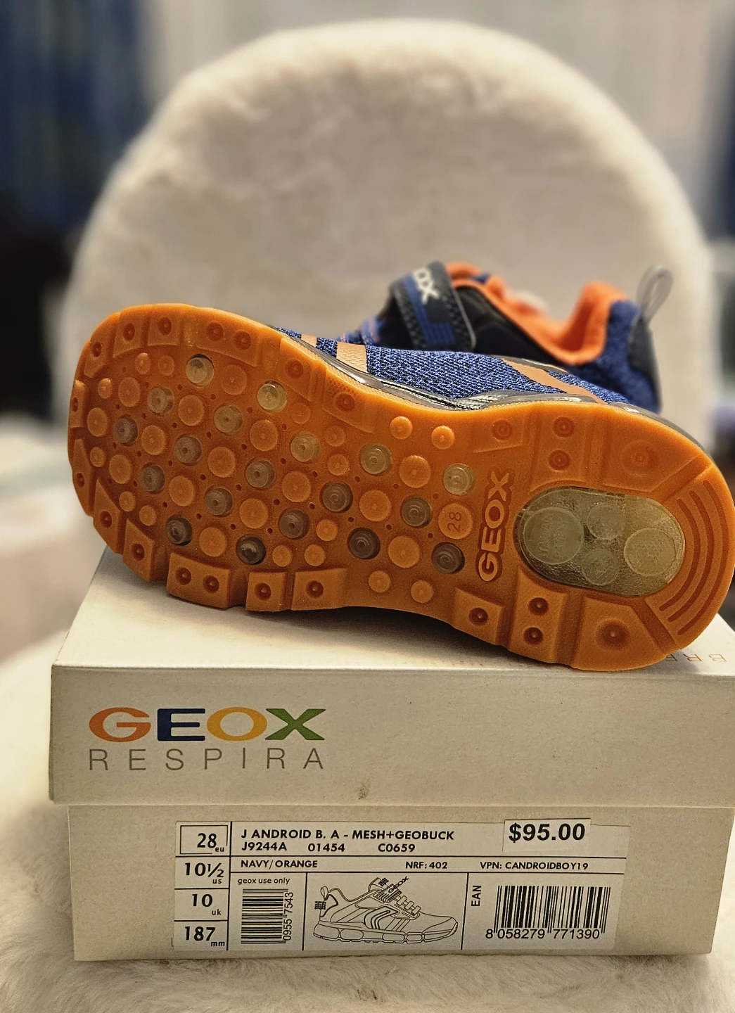 Geox Kids Android B. A-Mesh+Geobuck Size 10.5 US - photo 4
