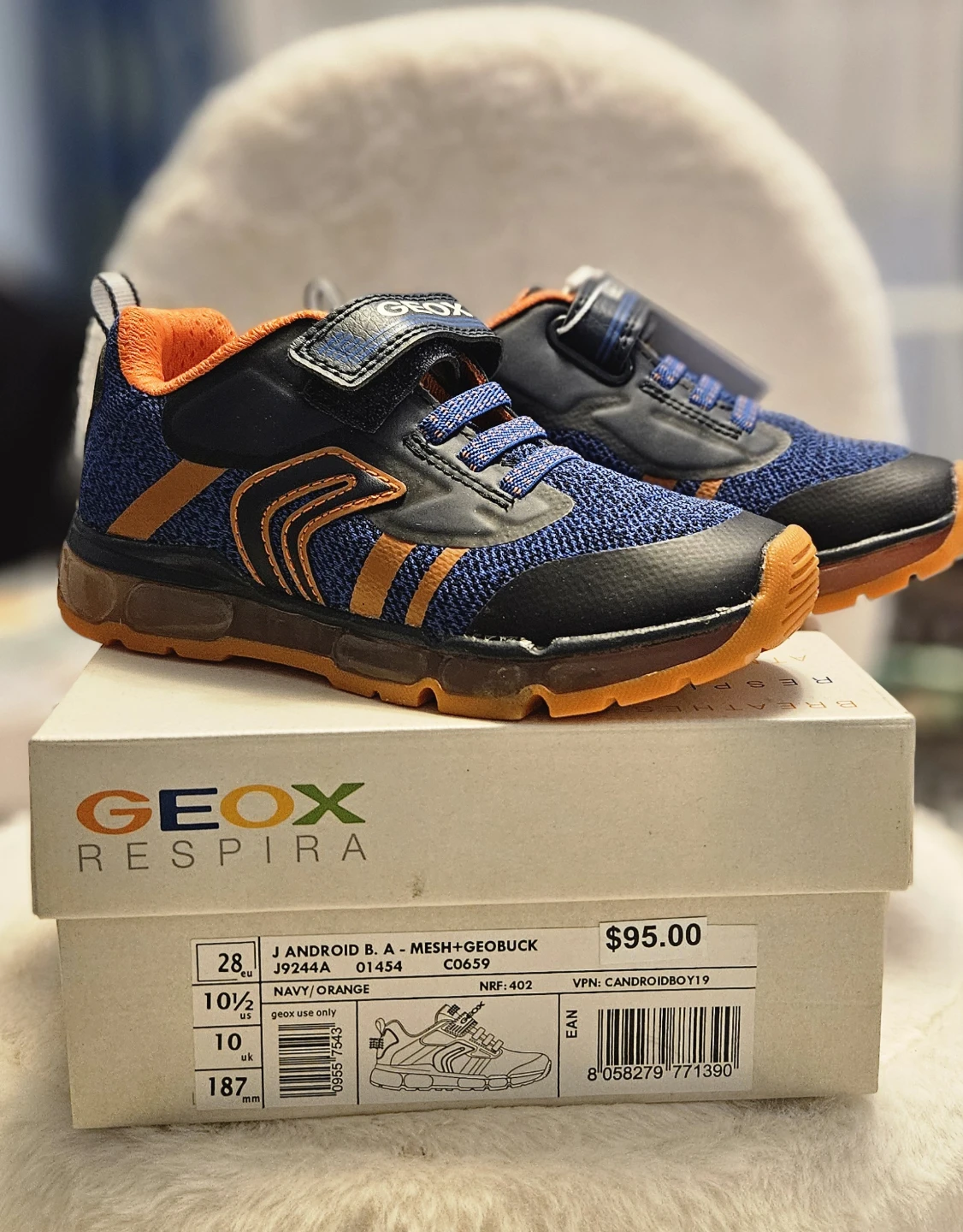 Geox Kids Android B. A-Mesh+Geobuck Size 10.5 US - photo 5