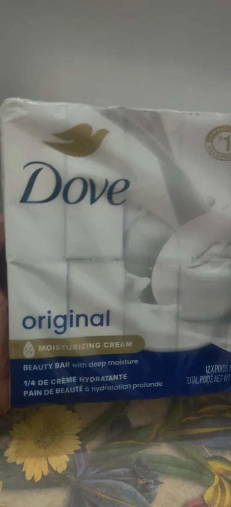 Dove Original Moisturizing Cream Beauty Bar Soap - 12 Bars image indicator(3)