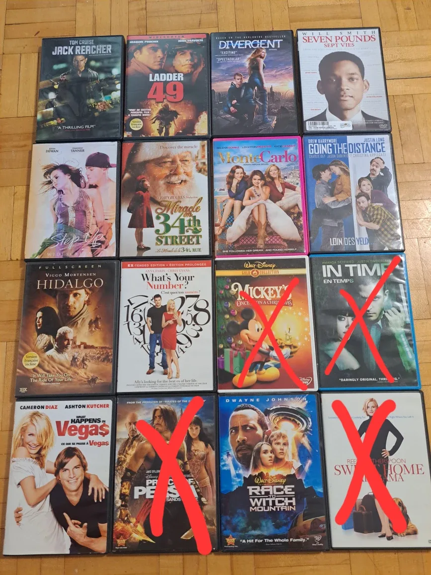 Mixed DVD Movies Lot image indicator(6)