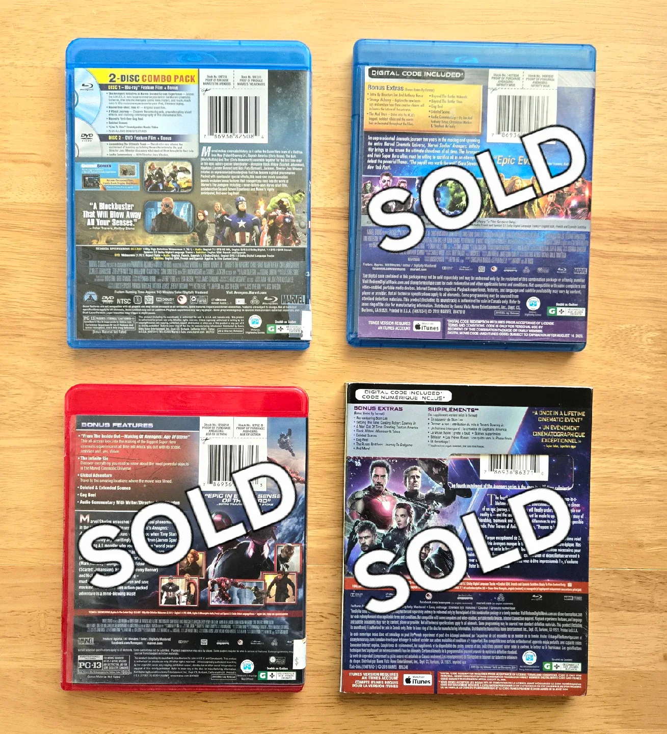 Blu-ray Marvel Avengers Movie Bundle image indicator(2)