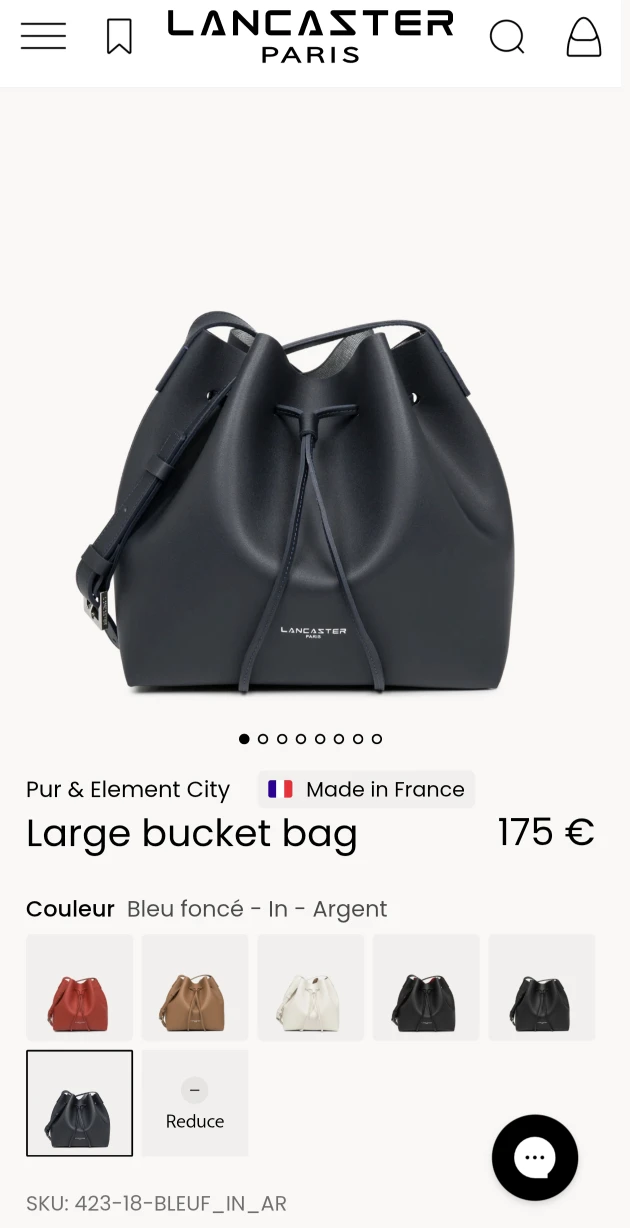 Lancaster Bucket Bag in navy - photo 5