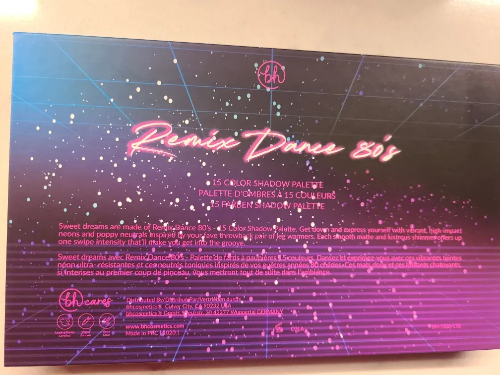 BH Cosmetics 80's Remix Dance 15 Color Shadow Palette image indicator(5)