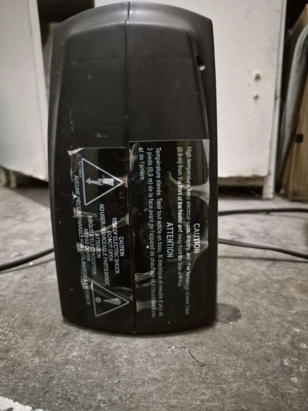 Black Portable Space Heater - photo 4