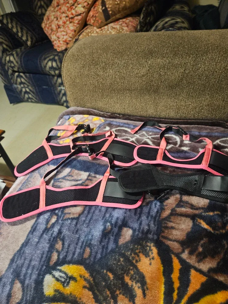Pink and black puppy harness image indicator(2)