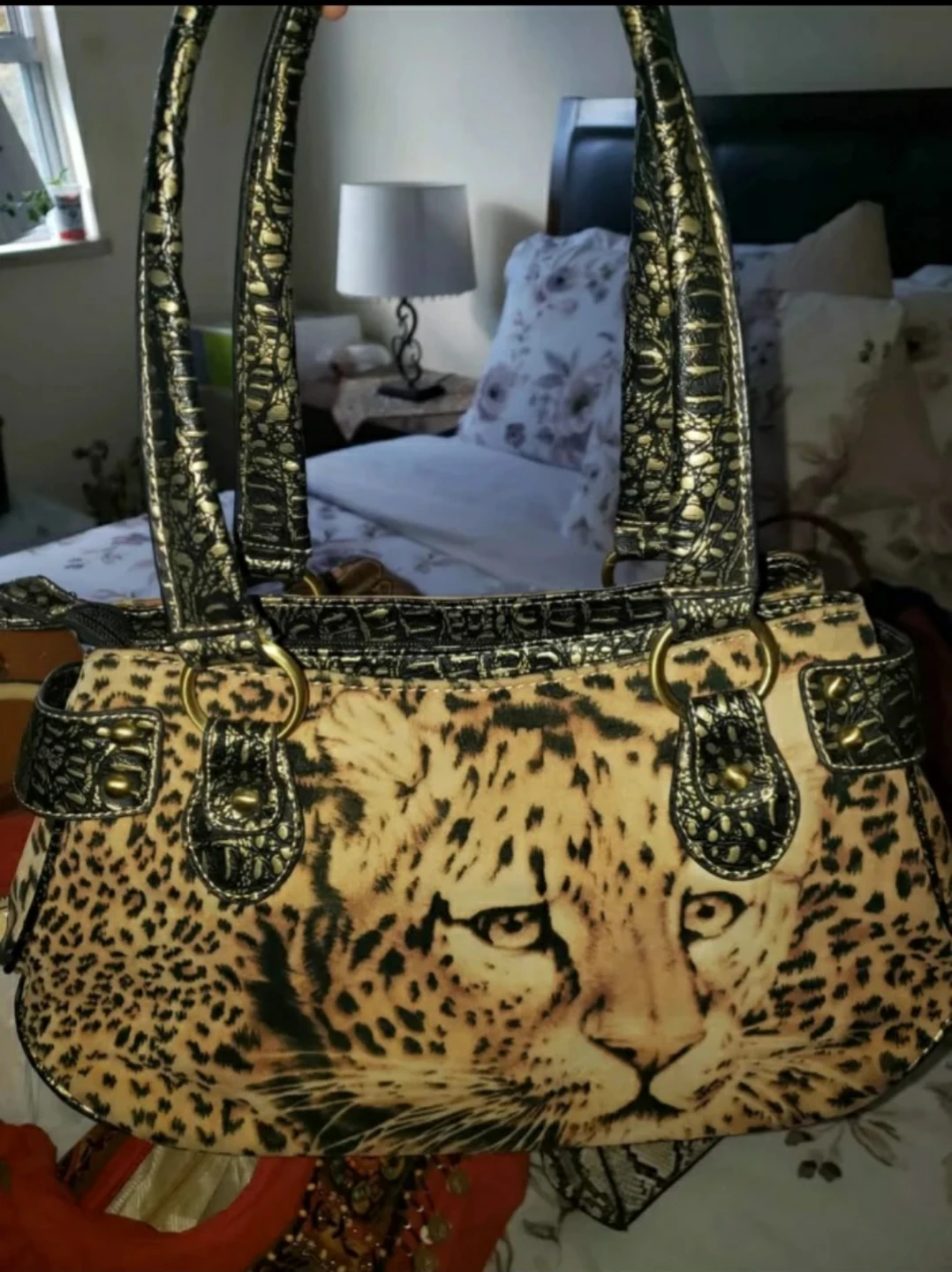 Leopard Print Shoulder Bag