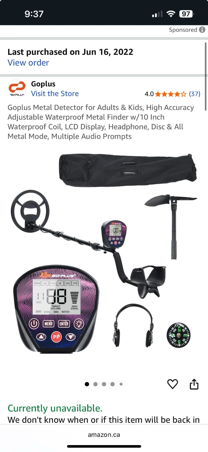 Goplus Metal Detector for Adults & Kids