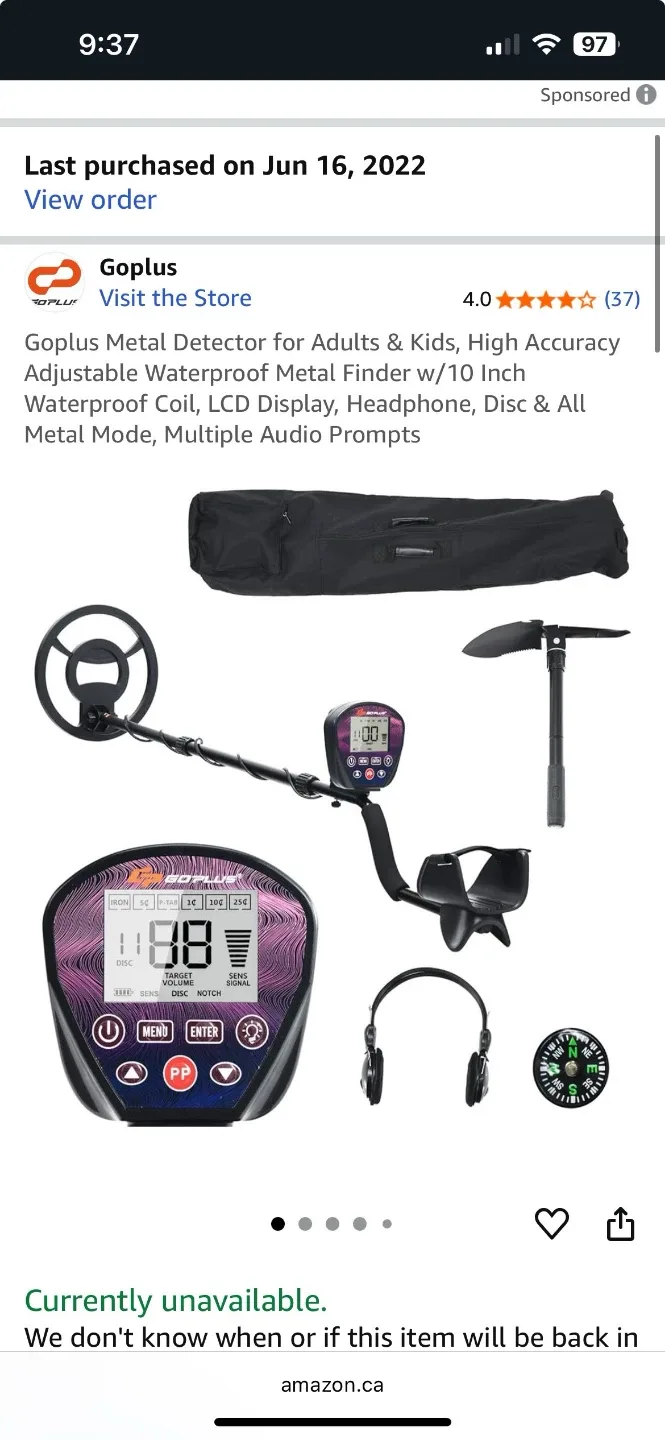 Goplus Metal Detector for Adults & Kids