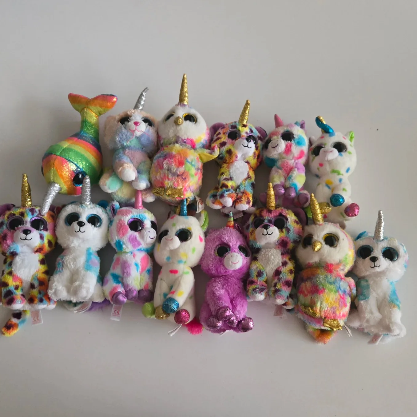 Ty Beanie Boos Unicorn Plush Lot