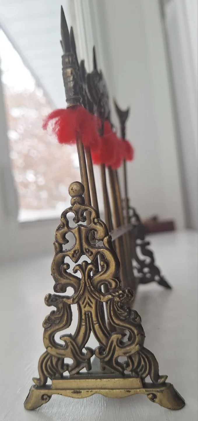 Vintage brass Chinese Coctail  Drink Stirres image indicator(3)