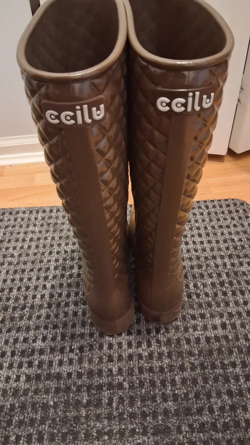 ccilu Equestrian Wellies - Brown Rain Boots