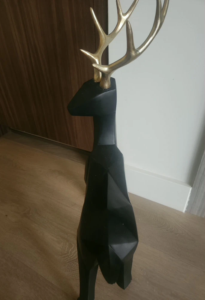 Black Geometric Deer holiday decor/statue - photo 5