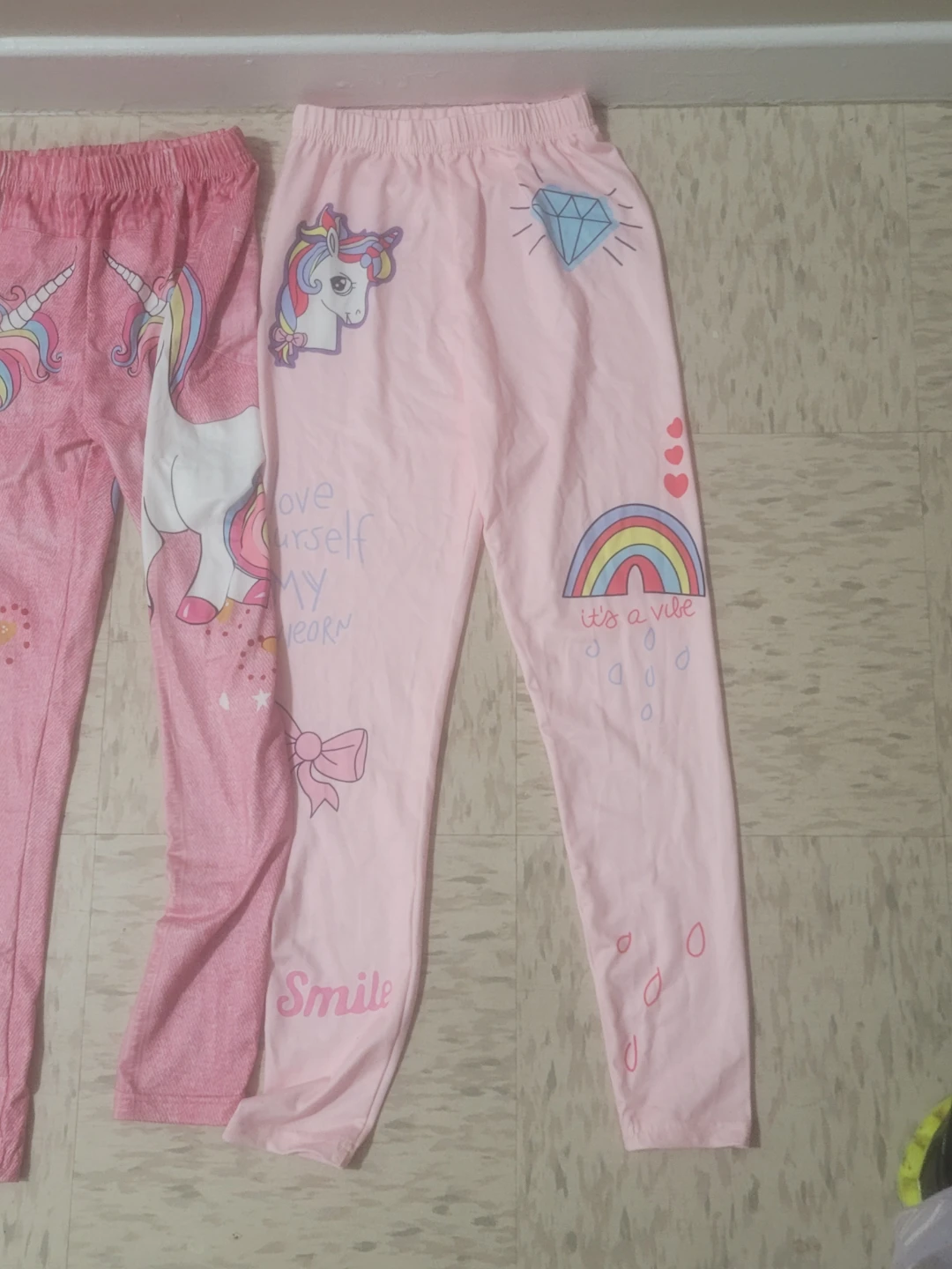 Girls' Printed Leggings - Unicorn & Floral Designs - photo 4