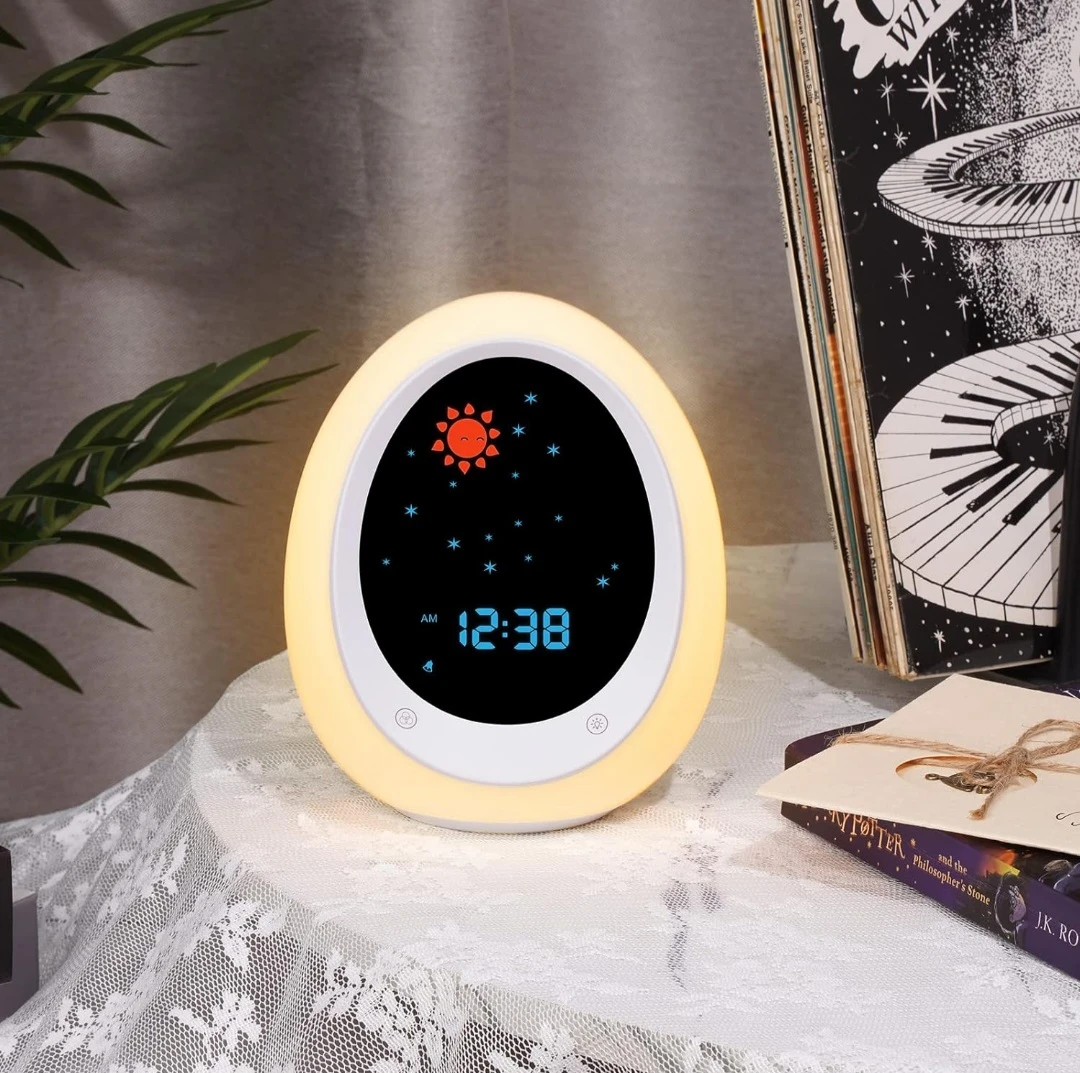 Kids Alarm Clock, Toddler Sleep Training Clock with Sun &.... - photo 3